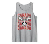 Funny Canada Day Moose Family Pride Mom Dad Roots Maple Leaf Tank Top