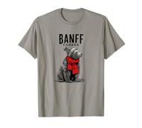 Funny Canadian Bear with Scarf Winter Banff British Columbia T-Shirt