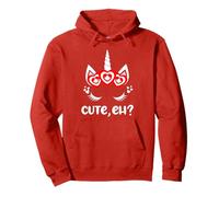 Funny Canadian Eh Girl Cute Unicorn Maple Leaf Canada Day Pullover Hoodie