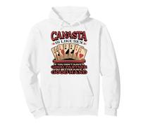 Funny Canasta Is Like Sex Good Partner Good Hand Card Player Pullover Hoodie
