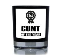 Funny Candle C*nt Of The Year Gift 20cl Candle 60 SECOND MAKEOVER Black One Size