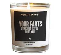 Funny Candle for Partner Your Farts Stink But I Still Love You Vanilla Aroma Soy Wax 30cl CLEARWCJ05