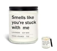 Funny Candle Gift, Romantic Wedding for Her or Him, for Her, Unique Husband Boyfriend Girlfriend,Valentine’s Presents, Lavender Scented 7oz