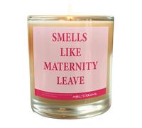Funny Candle 'Smells Like Maternity Leave, Pregnancy Gift for Colleague, Soy Wax, Cheeky Baby Shower CLEARWCJ32