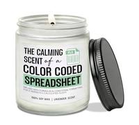 Funny Candles Gift for Coworker Accountant, Data Analyst, Marketing Specialist, Humor Coded Spreadsheet Candle Coworker & Friend Spreadsheet Gift for Colleague Goodbye Present for Boss Friend