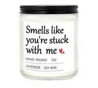 Funny Candles Gifts for Her, Lavender Soybean Wax Scented Candles, Handmade Anniversary Candle for Boyfriend Girlfriend, Candle Gifts for Women, Bestie, 7 Oz/50 Hours