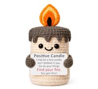 Funny Candles Gifts for Women, Emotional Support Crochet, Positive Crochet