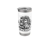 Funny Capybara Camping Retro Hiking Traveler Stainless Steel Insulated Tumbler