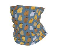 Funny Capybara Cartoon Cute Unisex Snood Soft Neck Warmer Breathable Neck Gaiter For Outdoor Sport Motorcycle Running