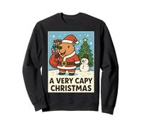 Funny Capybara Christmas- A Very Capy Christmas Santa Sweatshirt