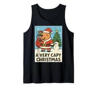 Funny Capybara Christmas- A Very Capy Christmas Santa Tank Top