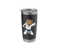 Funny Capybara Doing Karate Samurai Ninja Capybara Stainless Steel Insulated Tumbler