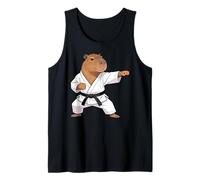 Funny Capybara Doing Karate Samurai Ninja Capybara Tank Top
