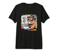 Funny Capybara Drinking Mate Argentina Lover Premium T-Shirt