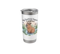 Funny Capybara Emotional Support Rodent Tee Stainless Steel Insulated Tumbler