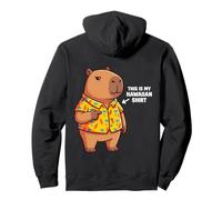 Funny Capybara Hawaiian Aloha Tropical Summer Vacation Vibe Pullover Hoodie