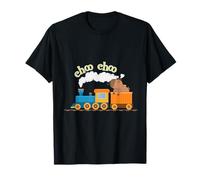 Funny Capybara In Train Railroad Choo Capy Birthday Toddler T-Shirt
