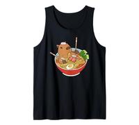 Funny Capybara Japanese Ramen Noodles Bowl Japan Zoo Tank Top