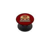 Funny Capybara Mama Retro Sunset Cool Animal Mom PopSockets Adhesive PopGrip
