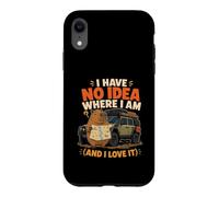 Funny Capybara Off-Road I Have No Idea Where I Am Map Camper Case for iPhone XR