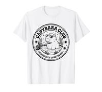Funny Capybara Peacefully Unbothered Capybara Club Retro Value Graphic T-Shirt
