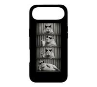 Funny Capybara Photo Booth Retro Black White Sunglasses Pet Case for iPhone Air