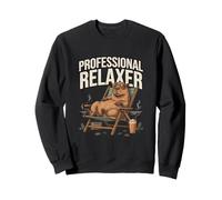 Funny Capybara Professional Relaxer Sweatshirt