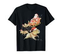 Funny Capybara Santa Xmas Christmas Capybara Reindeer Santa T-Shirt
