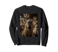Funny Capybara Selfie Creepy Dolls Spooky Halloween Animal Sweatshirt