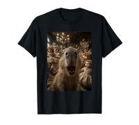 Funny Capybara Selfie Creepy Dolls Spooky Halloween Animal T-Shirt
