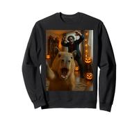 Funny Capybara Selfie Skeleton Monster Halloween Party Sweatshirt
