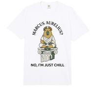 Funny Capybara Stoic Philosopher Marcus Aurelius Chill Comfort Colors Adult Heavyweight T-Shirt