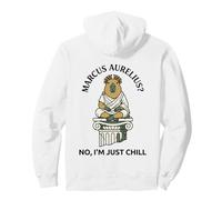 Funny Capybara Stoic Philosopher Marcus Aurelius Chill Pullover Hoodie