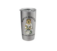 Funny Capybara Stoic Philosopher Marcus Aurelius Chill Stainless Steel Insulated Tumbler