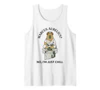 Funny Capybara Stoic Philosopher Marcus Aurelius Chill Tank Top