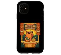 Funny Capybara Tiki Bar Hawaiian Aloha Tropical Summer Tee Case for iPhone 11