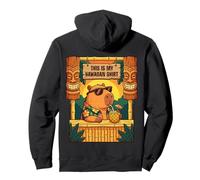 Funny Capybara Tiki Bar Hawaiian Aloha Tropical Summer Tee Pullover Hoodie