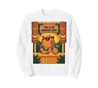 Funny Capybara Tiki Bar Hawaiian Aloha Tropical Summer Tee Sweatshirt