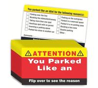 Funny Car Cards - Pack of 100 Creative Joke Notes, Fun Parking Notes for Drivers, Souvenirs, Entertainment Value High, Birthday Celebration, Everyday Carpooling, Fun Item