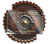 Funny Car Decals an Ancient Spellbook Covering Mystical Beginnings Stickers 10Pcs Funny Car Stickers Funny Bar Decor(12X18CM)