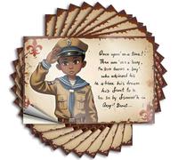 Funny Car Decals Boy Scout'S Dream: A Journey to Excellence Stickers 10Pcs Decor for Man Cave Car Sticker Pack(8X12CM)