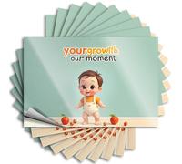 Funny Car Decals Capturing Precious Moments: Your Baby's Growth Journey Stickers 10Pcs Funny Car Stickers Funny Bar Decor(12X18CM)