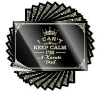 Funny Car Decals I Can't Keep Calm I'm A Karate Dad Stickers Funny Sticker Car Window Stickers(8X12CM)
