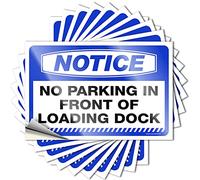 Funny Car Decals Notice No Parking in Front of Loading Dock Stickers 10 Pcs Funny Bumper Stickers for Cars Decor Signs(8X12CM)