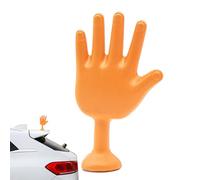 Funny Car Decorations,3D Shaking Hand Car Decor for Men | Gesture Statue Helmet Sticker Decal Ornaments Hand Model for Men Women, Automotive Motorcycles Accessories