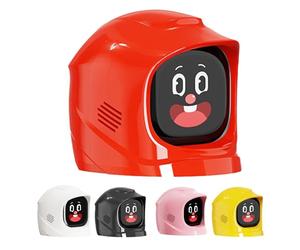 Funny Car Emotional Expression Robot, AI Car Robot Dashboard with 52 Cute Animated Expressions & Charging Dock, for Vehicle Interior red