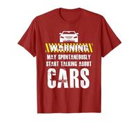 Funny Car Enthusiast Warning May Suddenly Talk About Cars T-Shirt