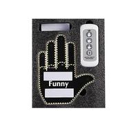 Funny Car Finger Light With Remote, Give The Bird & Love & Wave To Drivers, Road Rage Signs Middle Finger Gesture Led Light, Car Accessories for Men Women