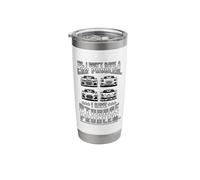 Funny Car Lover Don't Have Problem Storage Garage Guy Retro Stainless Steel Insulated Tumbler