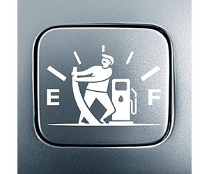 Funny Car Sticker Pull Fuel Tank Pointer Gas Consumption Decal Fuel Gauge Empty Stickers Decoration Fuel Tank Cap Truck Motorcycle Bumper